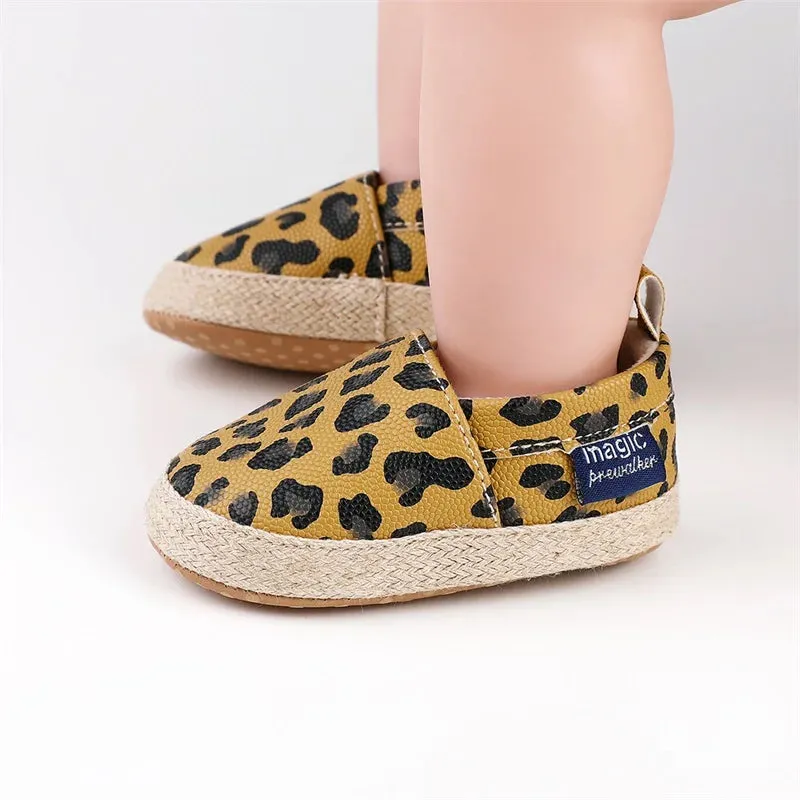 0-18M Baby Girls Leopard Print Shoes