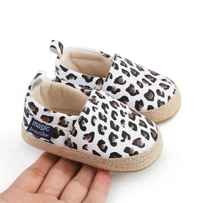 0-18M Baby Girls Leopard Print Shoes