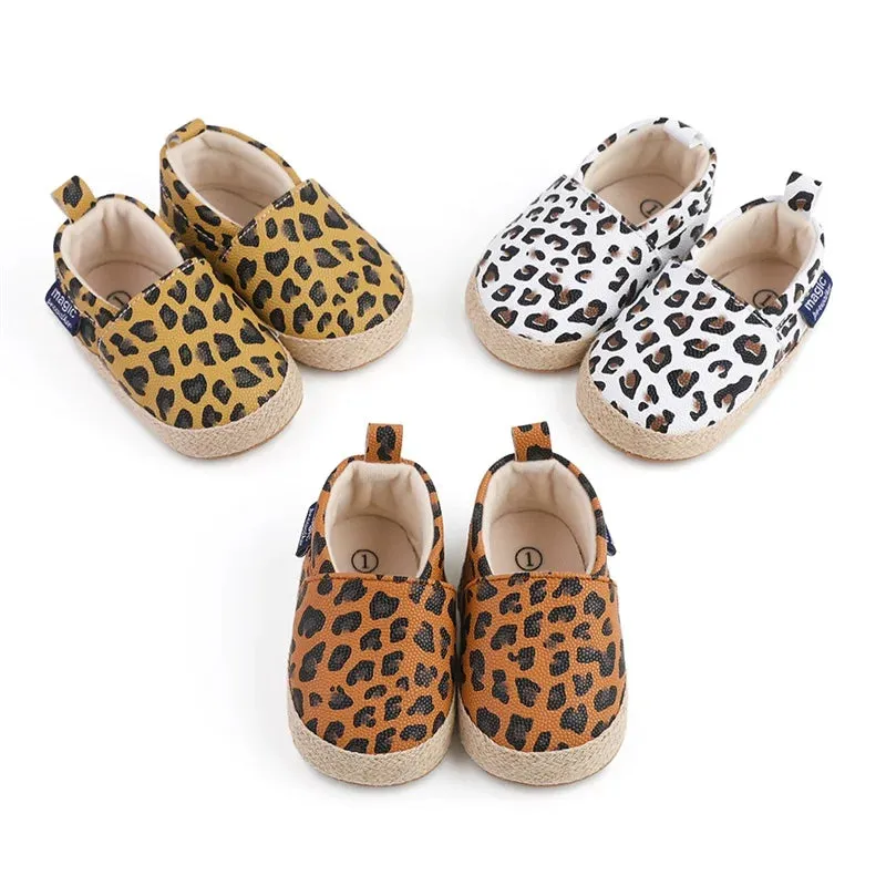 0-18M Baby Girls Leopard Print Shoes