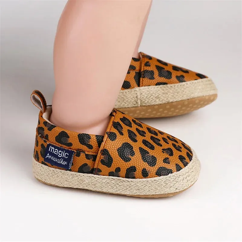 0-18M Baby Girls Leopard Print Shoes