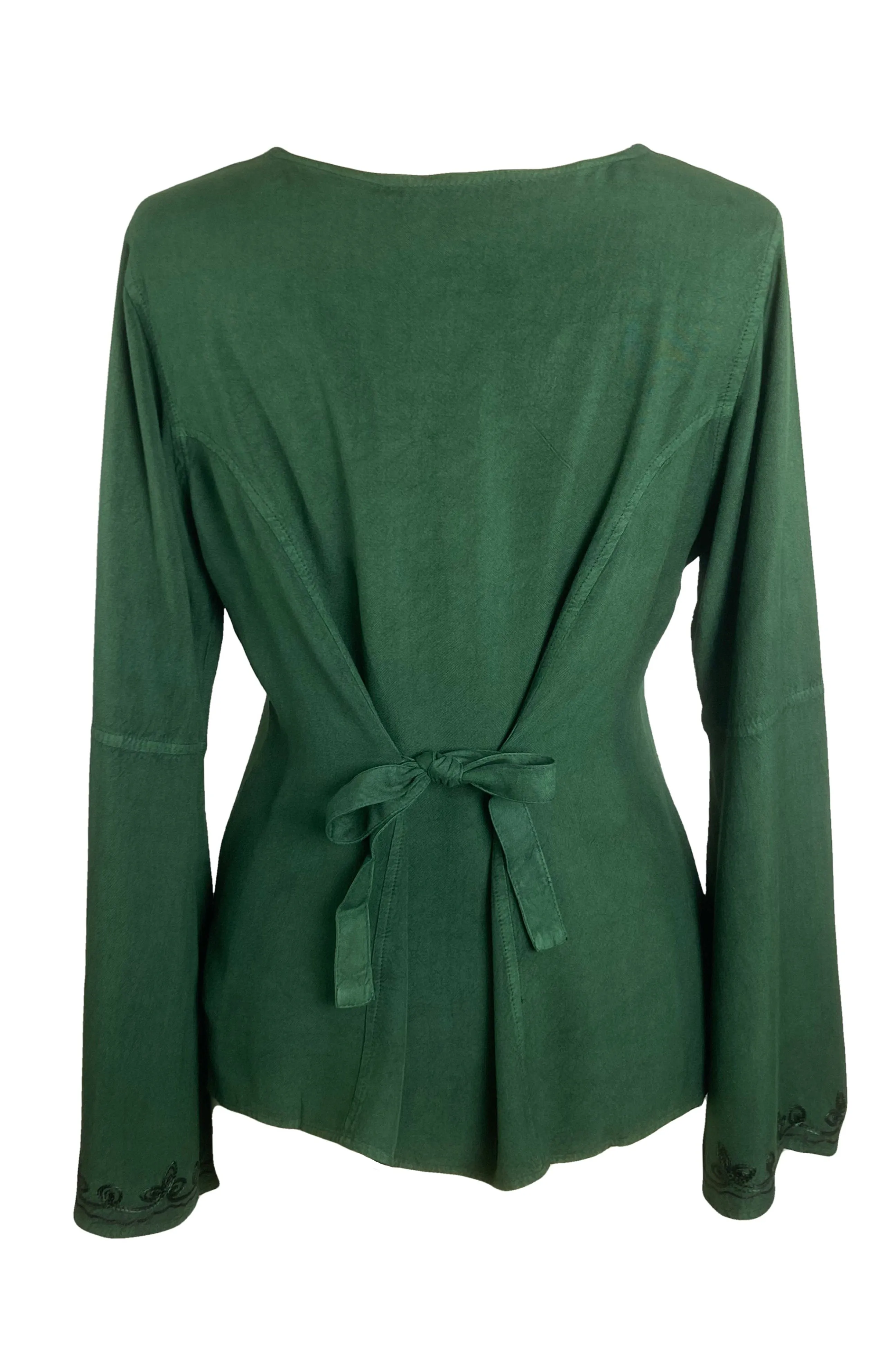 122 B Roman Embroidered Gothic Button Down Top Blouse