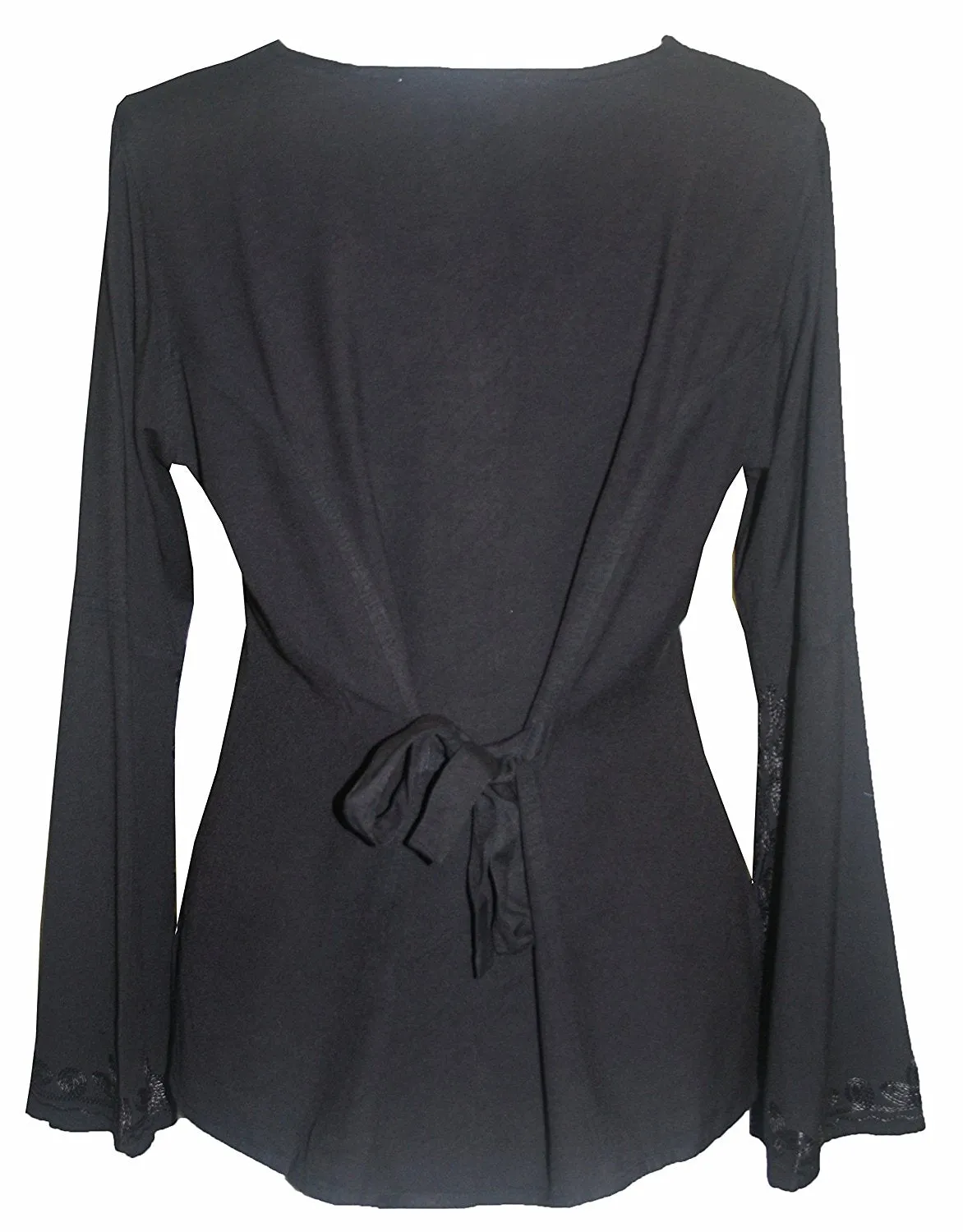 122 B Roman Embroidered Gothic Button Down Top Blouse