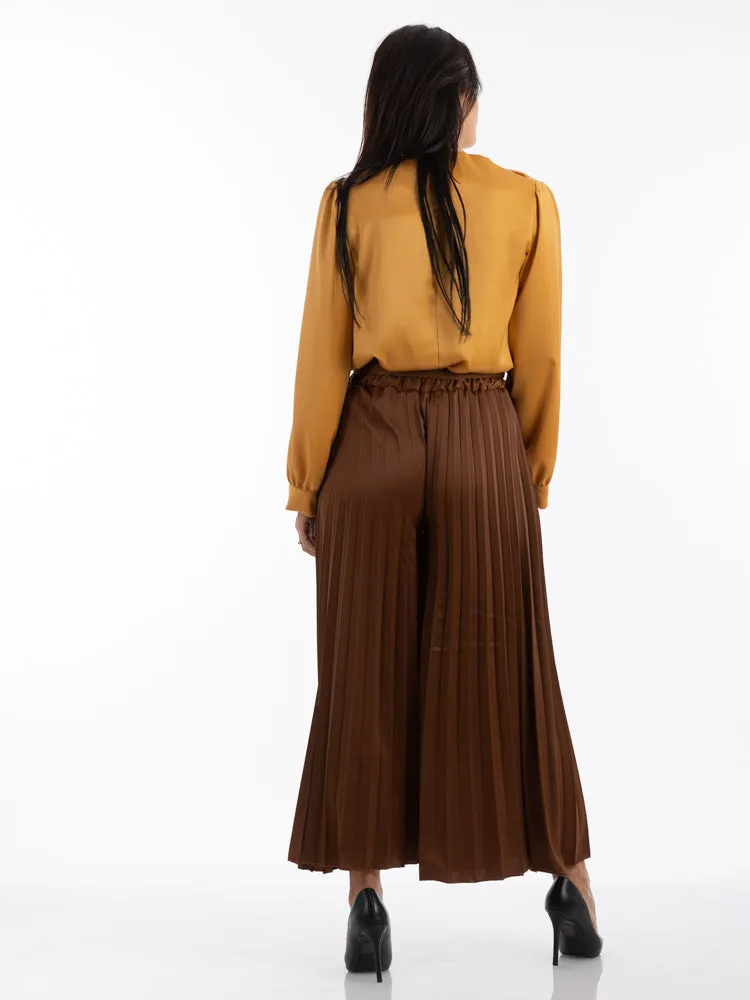 2204150- Pleated Wide Leg Pants