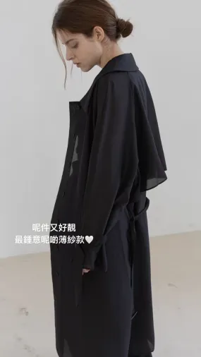 4PO ｜0425051 流行元素 / 薄紗感Trench coats