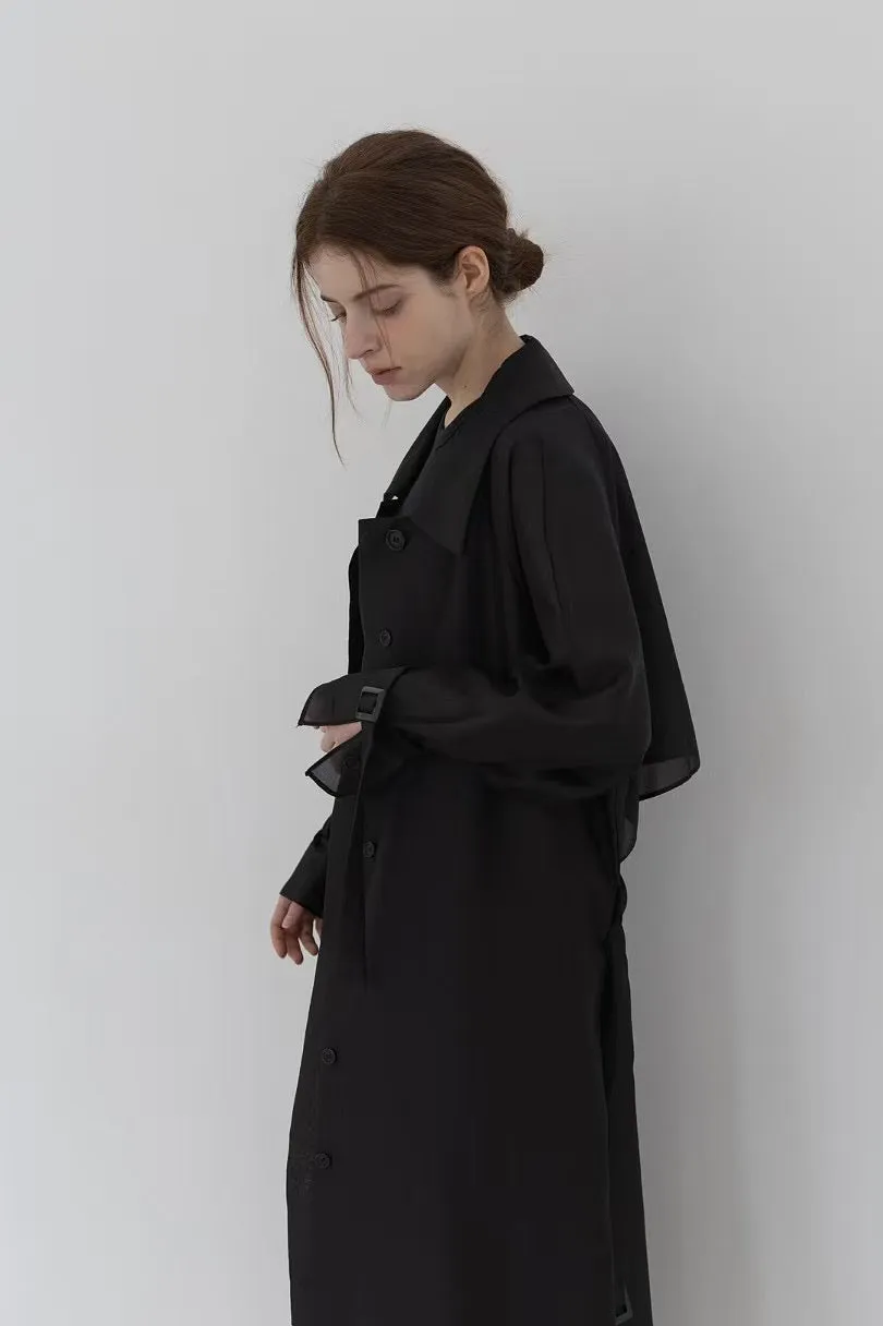 4PO ｜0425051 流行元素 / 薄紗感Trench coats