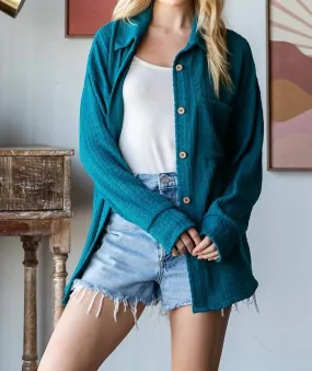 7Th Ray - Textured Button Down Shirt