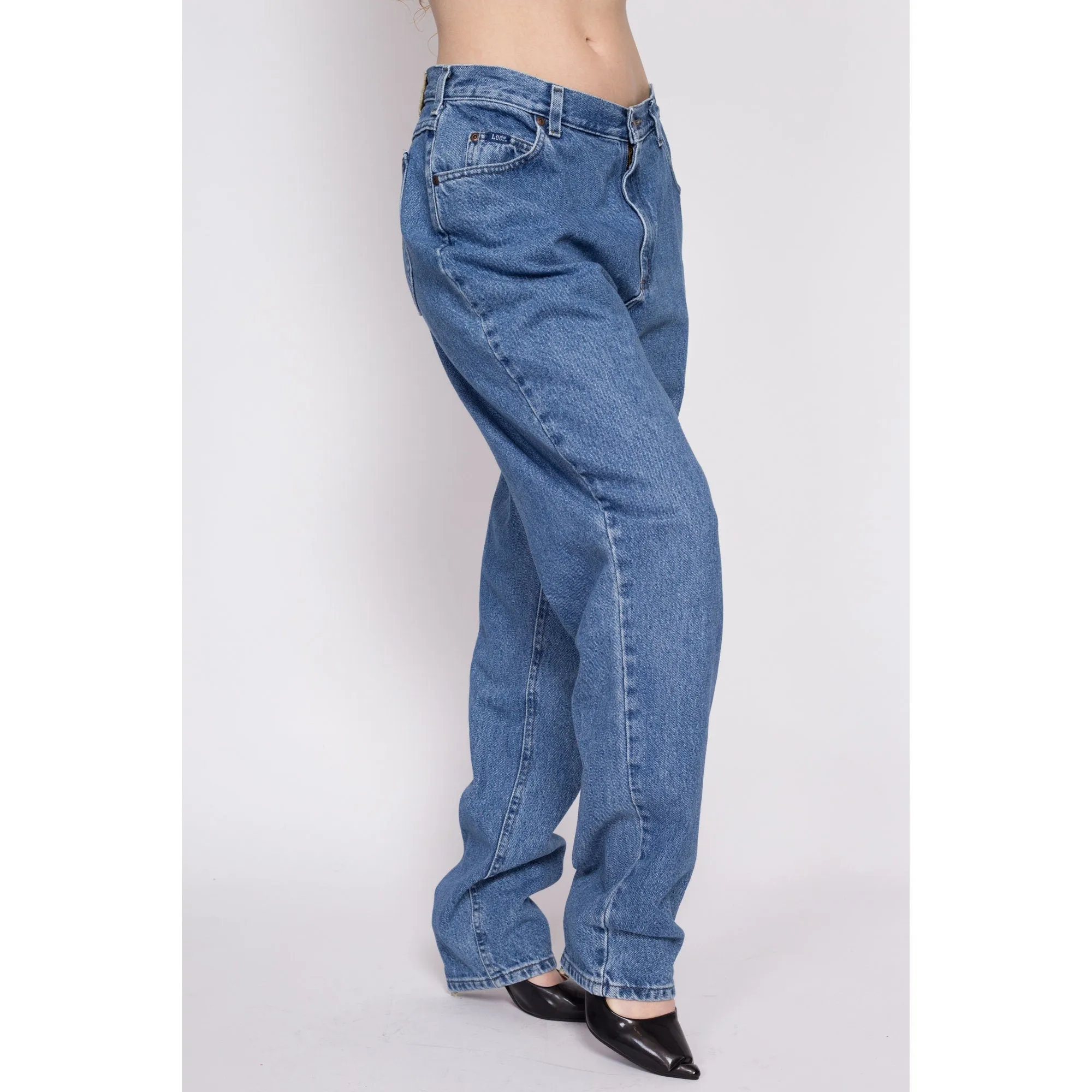 80s Lee High Waisted Mom Jeans - Large Tall, 32"