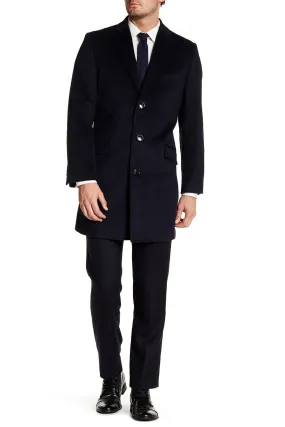 Adam Baker Men's Single Breasted Wool/Cashmere Mid-Length Carcoat - CLEARANCE - FINAL SALE