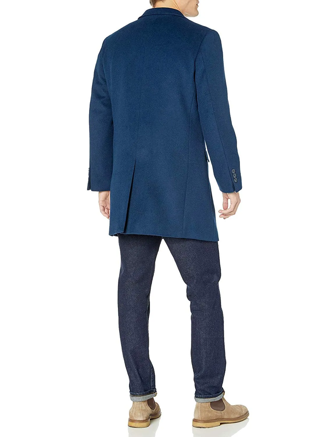 Adam Baker Men's Single Breasted Wool/Cashmere Mid-Length Carcoat - CLEARANCE - FINAL SALE