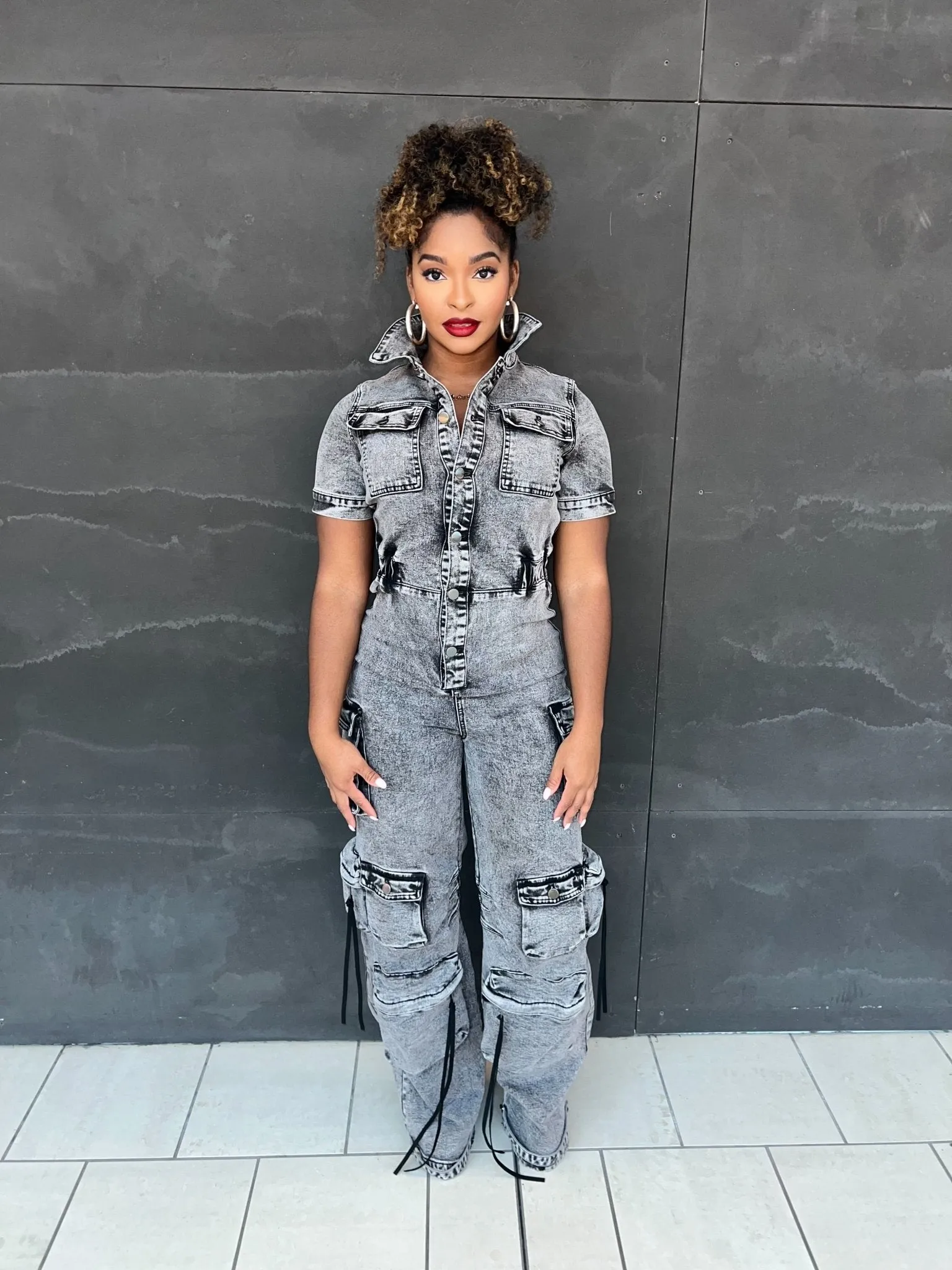 Baddie Cargo Jumpsuit