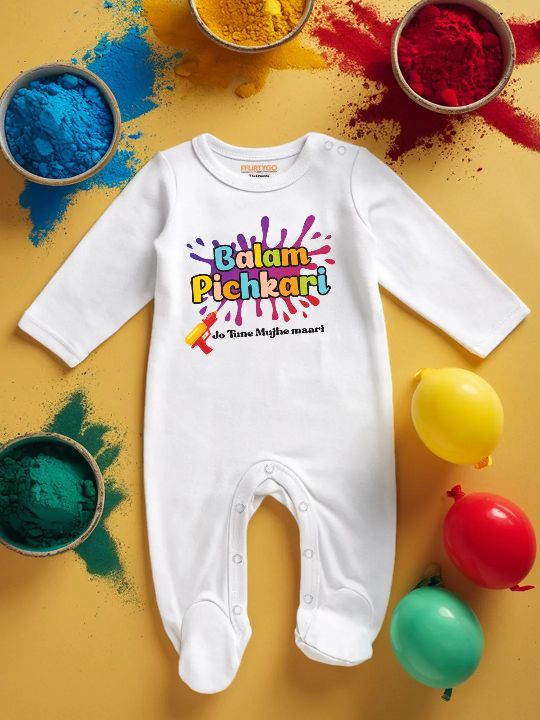 Balam Pichkari Baby Romper | Onesies