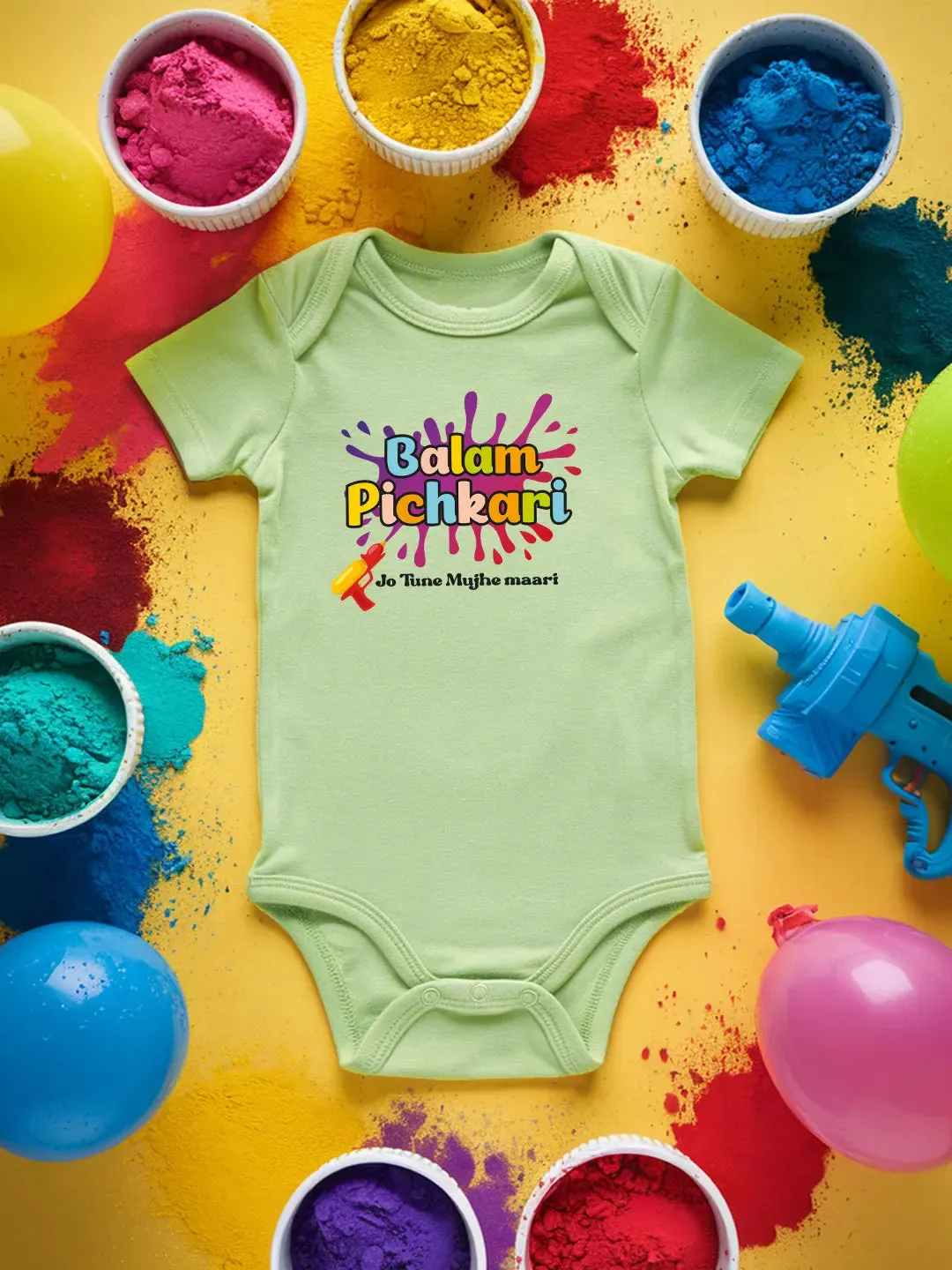 Balam Pichkari Baby Romper | Onesies