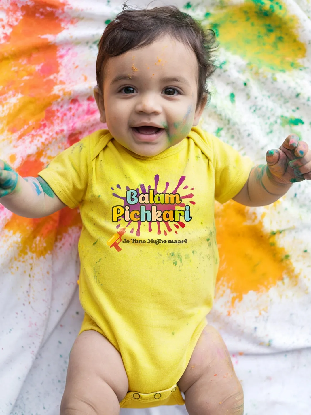 Balam Pichkari Baby Romper | Onesies