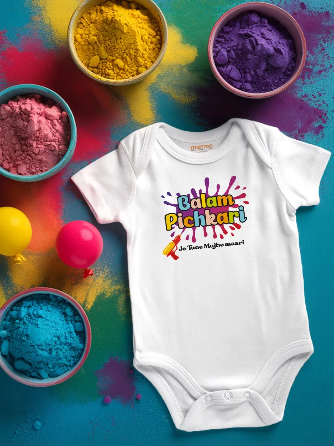 Balam Pichkari Baby Romper | Onesies