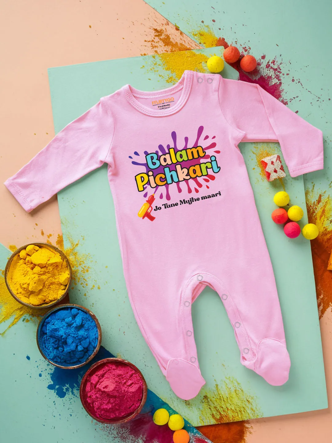 Balam Pichkari Baby Romper | Onesies