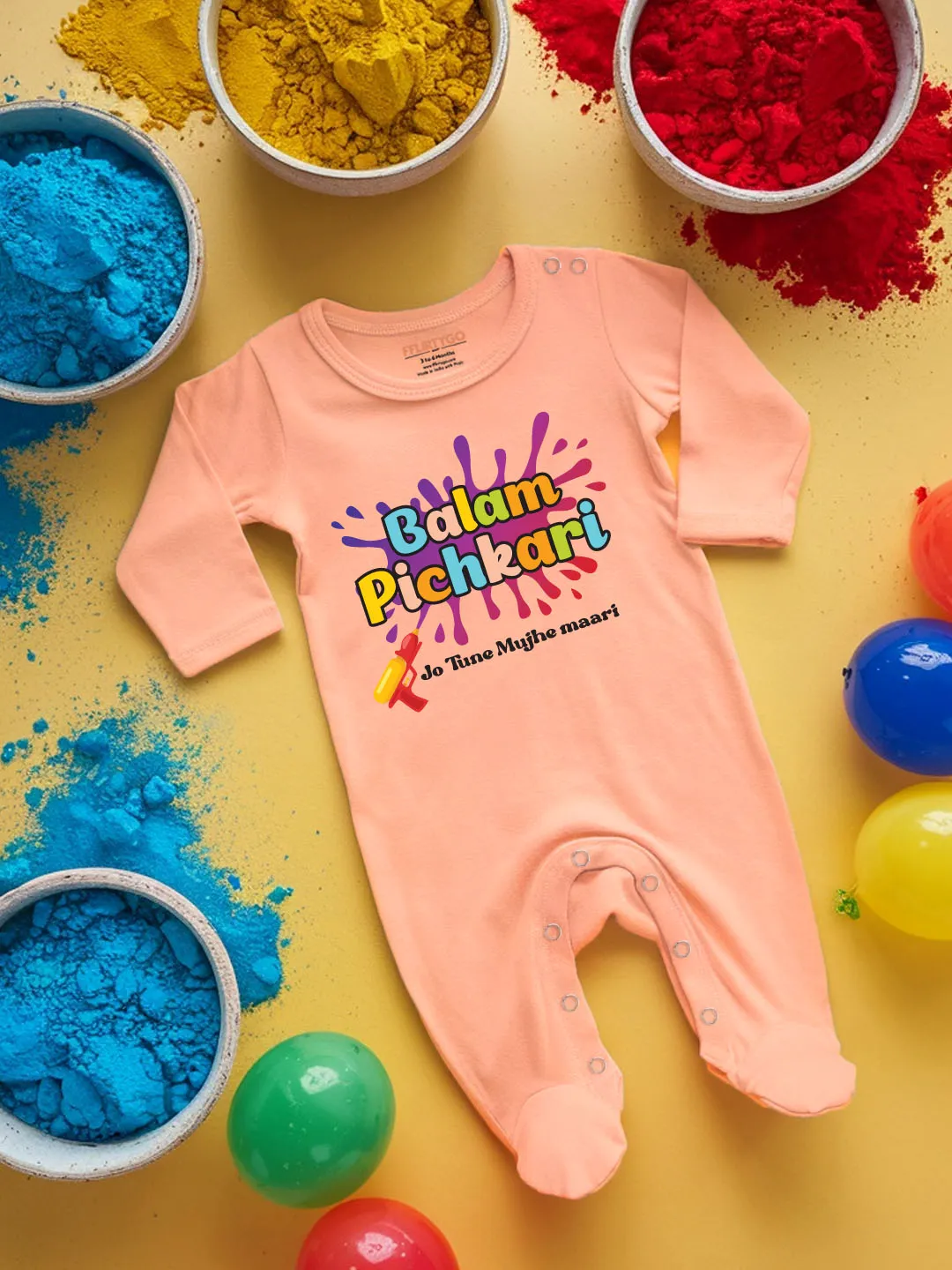 Balam Pichkari Baby Romper | Onesies