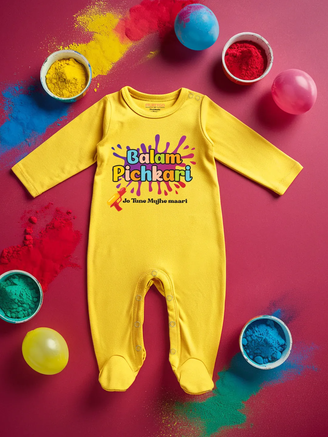 Balam Pichkari Baby Romper | Onesies