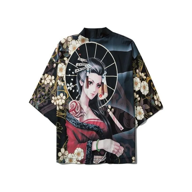 Black Loose Kimono