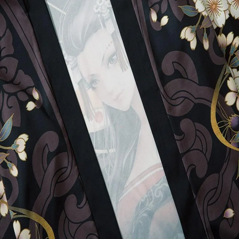 Black Loose Kimono