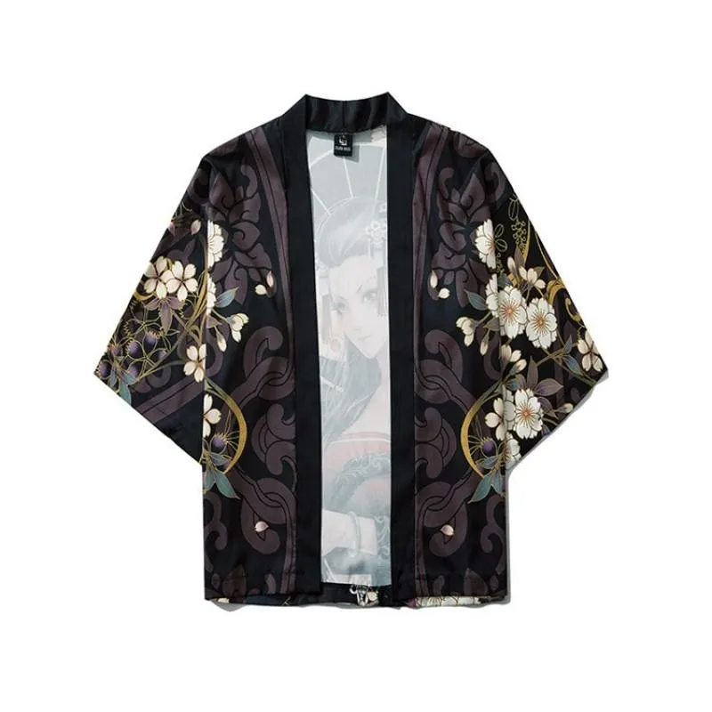 Black Loose Kimono