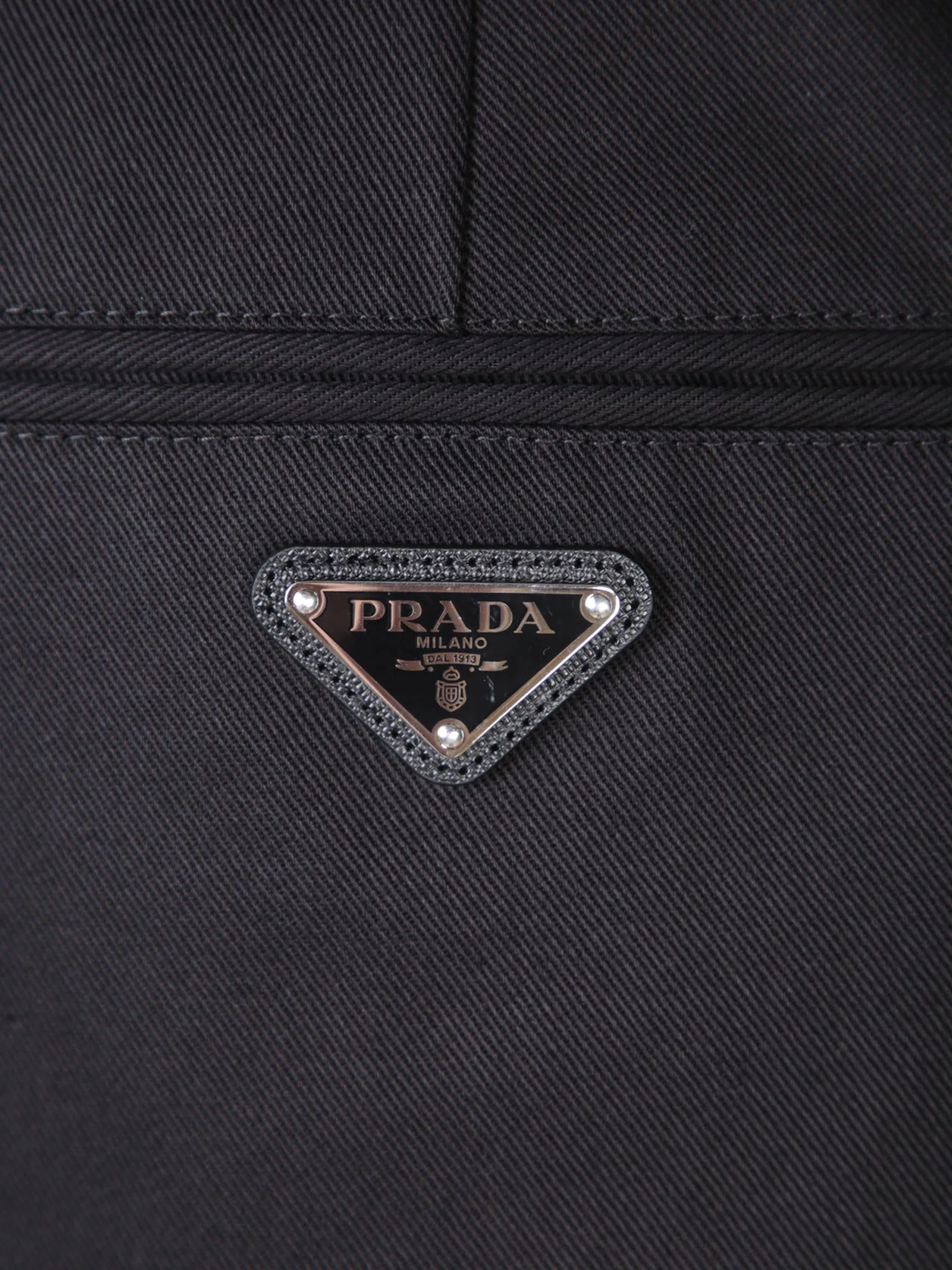 Black Pocket Logo Trousers