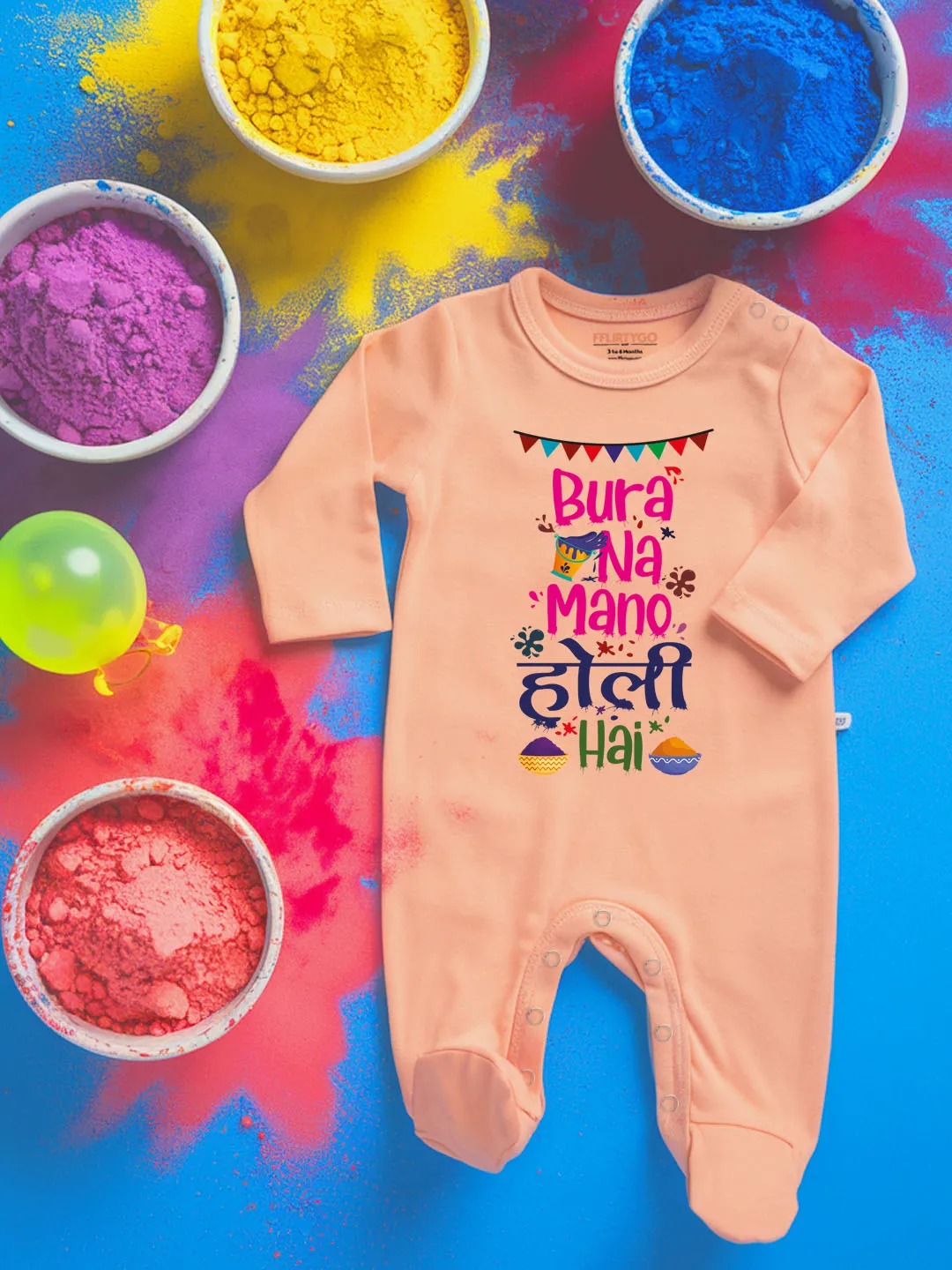 Bura Na Mano Holi Hai Baby Romper | Onesies