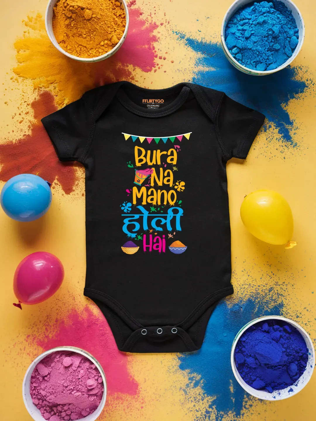 Bura Na Mano Holi Hai Baby Romper | Onesies