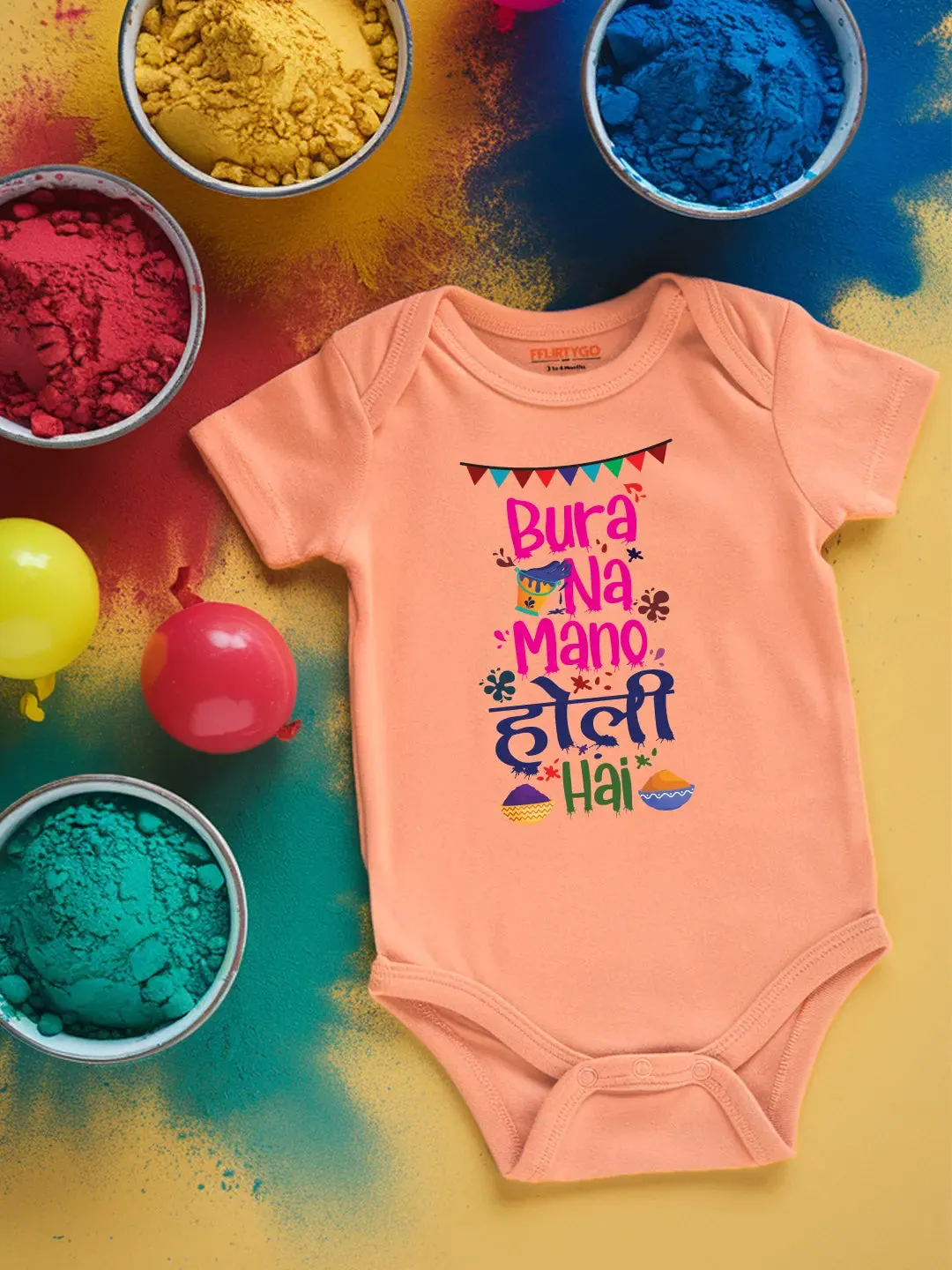 Bura Na Mano Holi Hai Baby Romper | Onesies