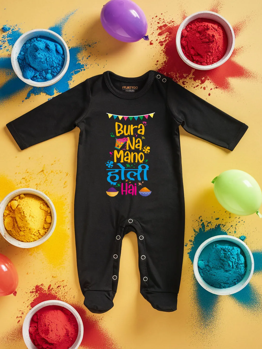 Bura Na Mano Holi Hai Baby Romper | Onesies