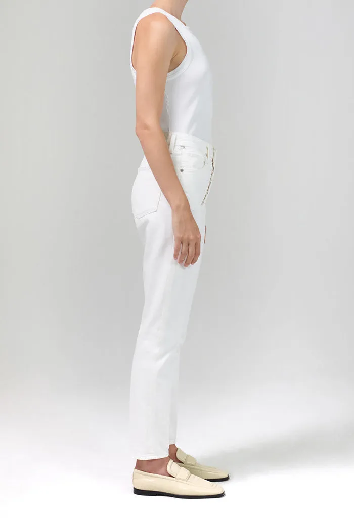 Charlotte High Rise Straight Jean - Porcelain