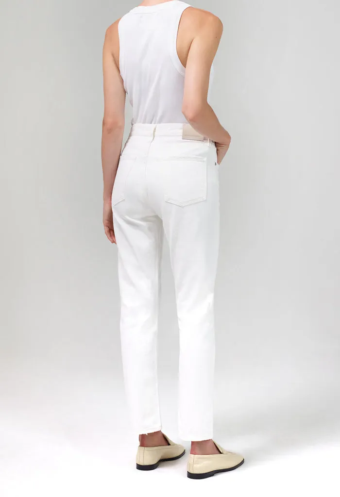 Charlotte High Rise Straight Jean - Porcelain