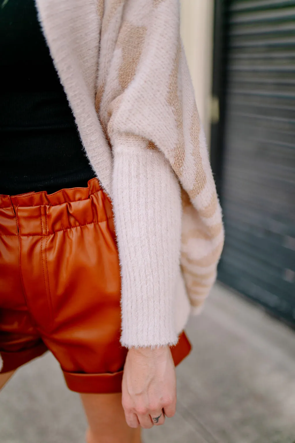 Chloe Cream Zebra Eyelash Cardigan