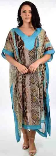 Comfyplus Premium Georgette Beaded and embellished Caftan, Plus Size Caftan. Sizes Fits up to to 6X