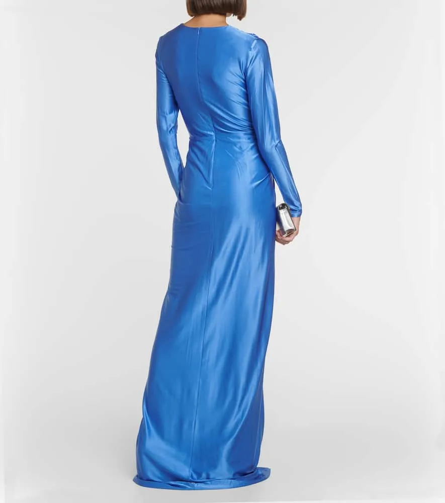 Costarellos Swanson satin gown