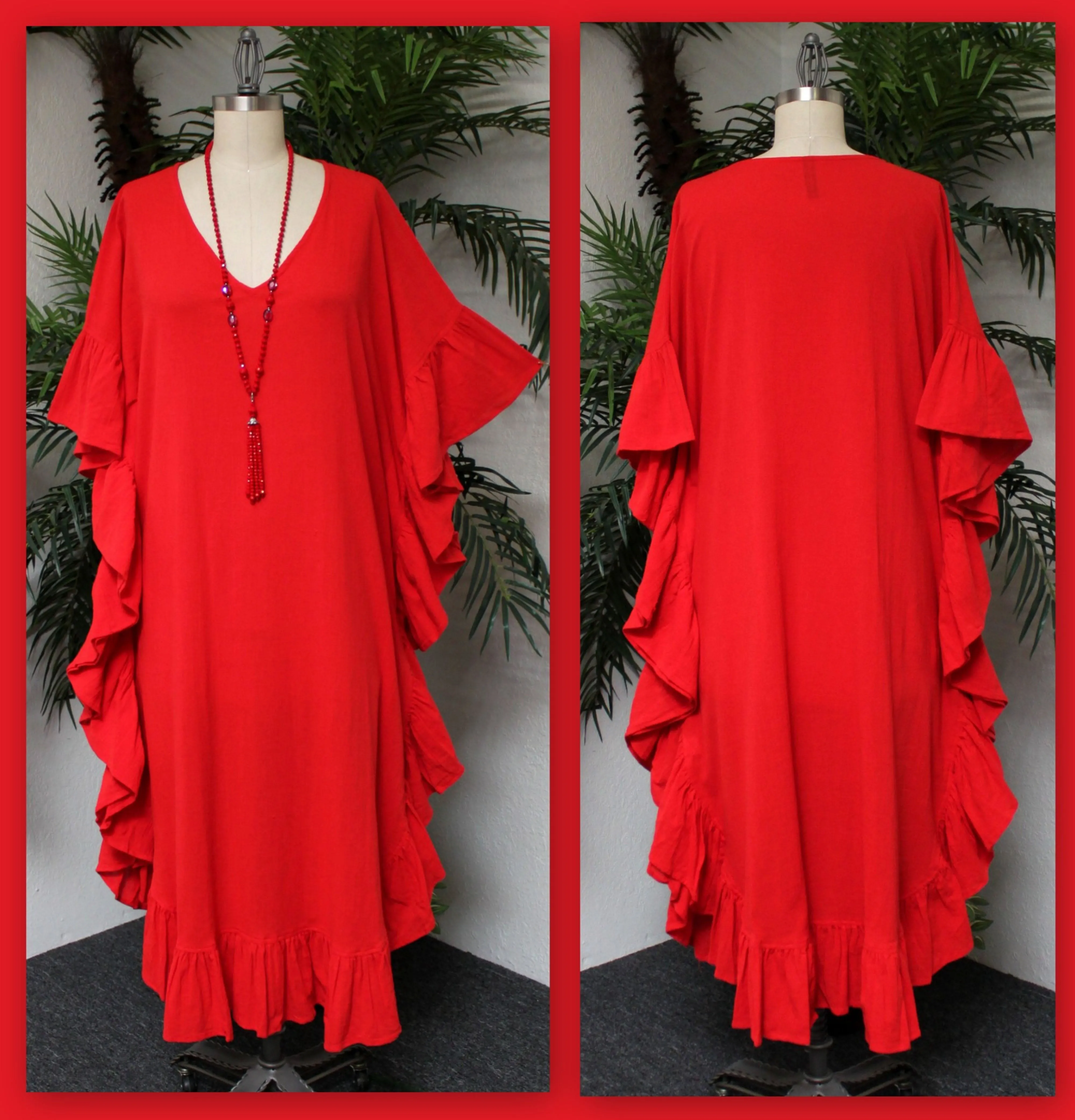 Cotton Gauze Caftan, All Natural Quality Soft Cotton Gauze Kaftan. Fits XL to 6X , Caftan Dress, Plus Size Caftan