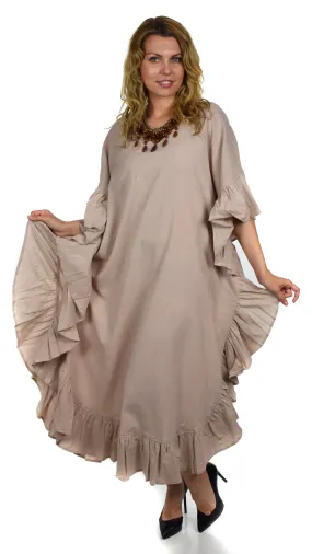 Cotton Gauze Caftan, All Natural Quality Soft Cotton Gauze Kaftan. Fits XL to 6X , Caftan Dress, Plus Size Caftan