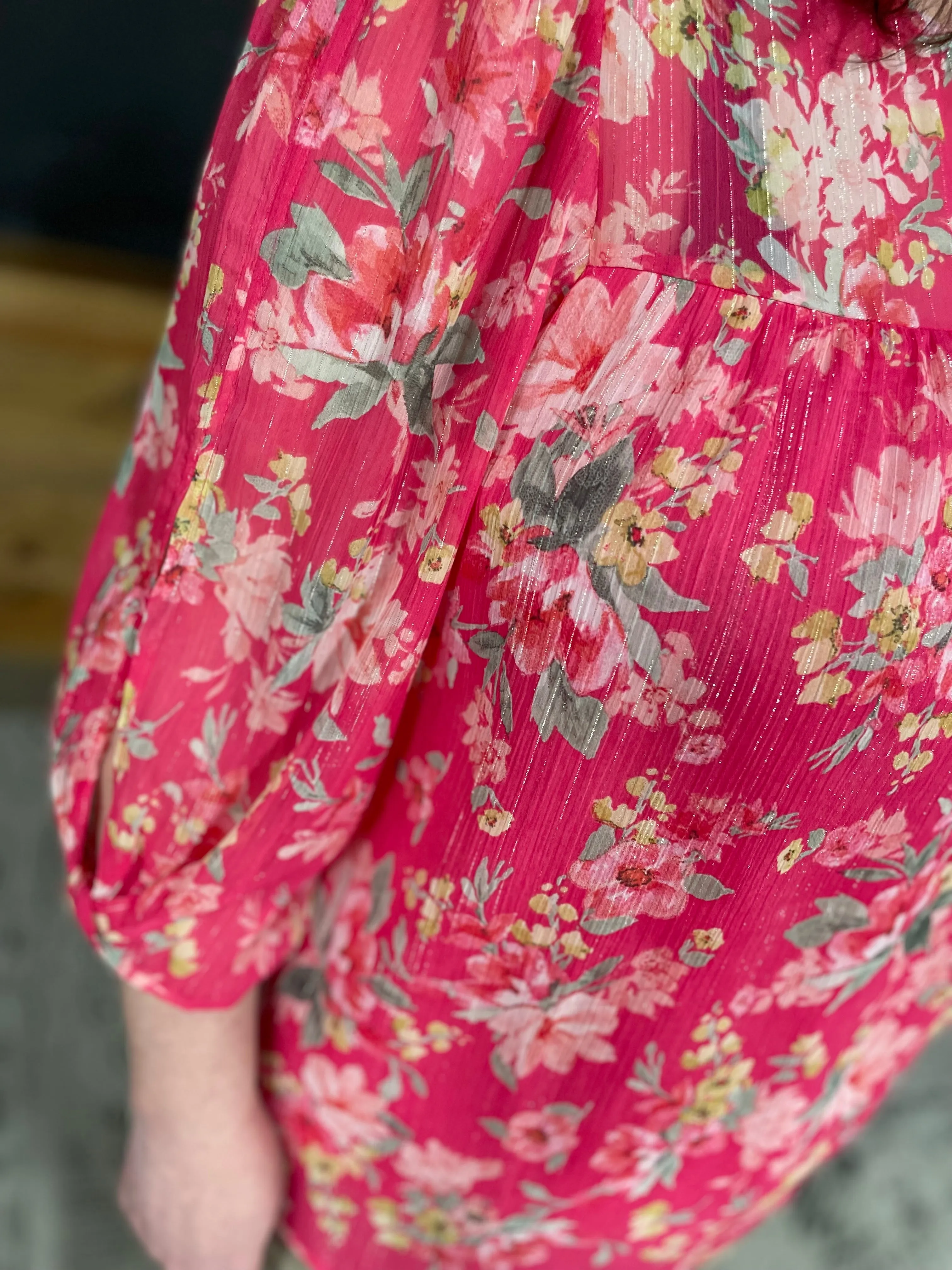 Curvy Floral Elegance Blouse