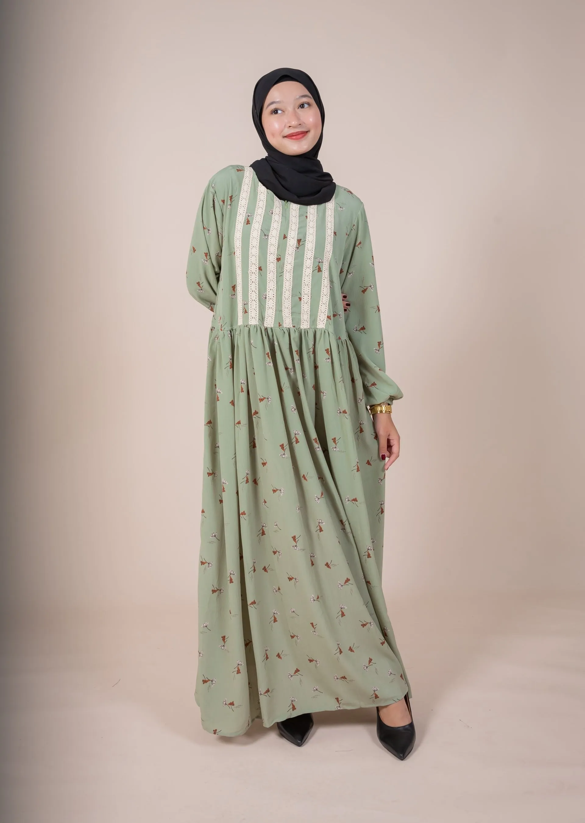 DAHA MAXI DRESS - SAGE