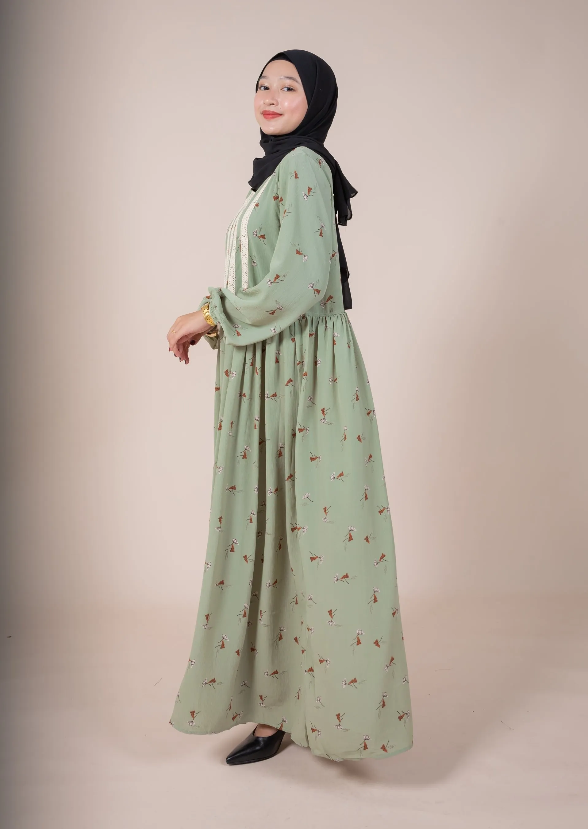 DAHA MAXI DRESS - SAGE