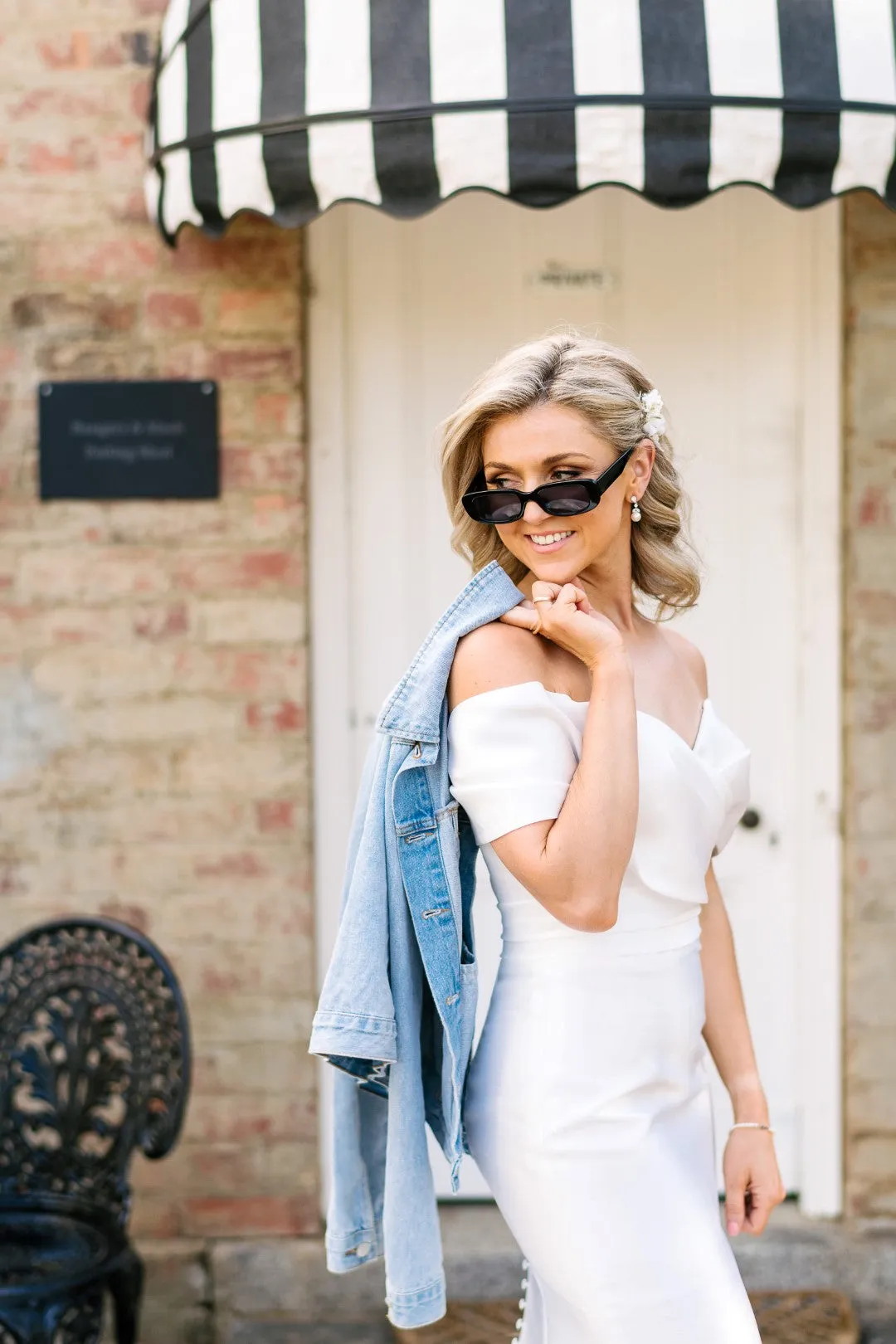 Dancing Queen: Chic Mermaid Sheath Wedding Dress with Bardot Bodice