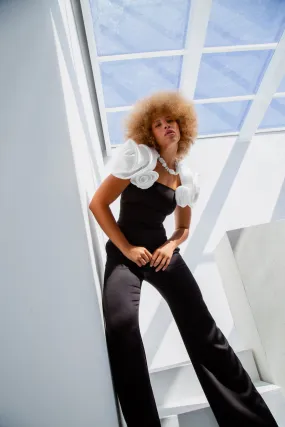 Deux Roses Shoulder Jumpsuit