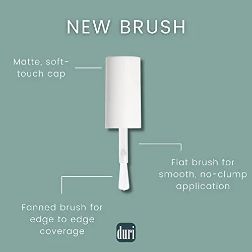 duri Nail Polish, 664 Paint The Town, Medium Red, Full Coverage, Glossy Finish, Quick Drying, 0.45 Fl Oz