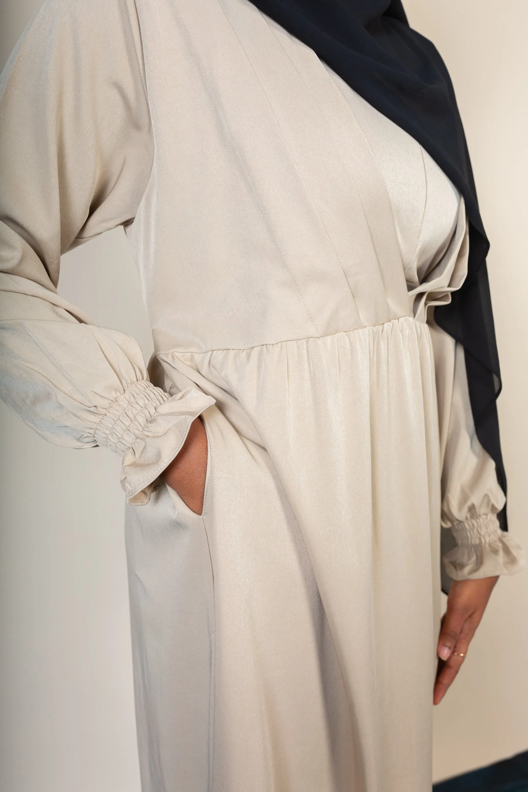 ELMIRA MAXI DRESS - BEIGE