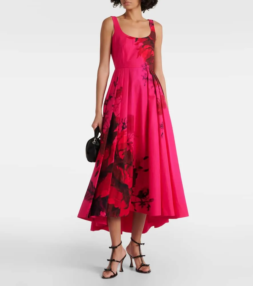 Erdem Floral cotton faille maxi dress