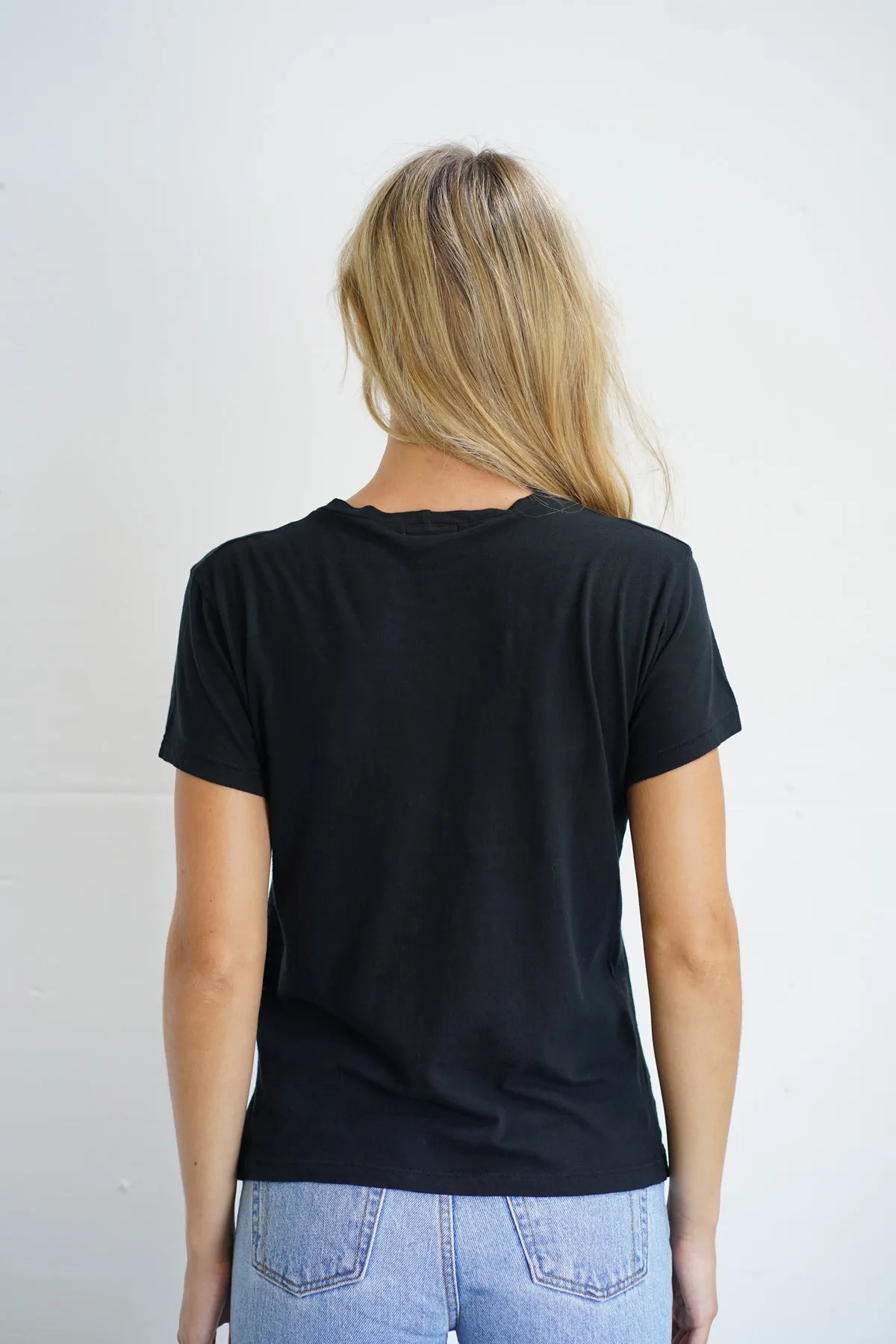 Essential Cotton Mason Crew - Black