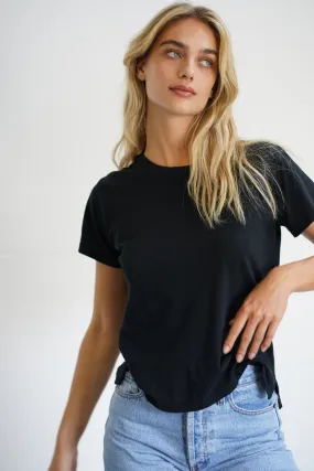 Essential Cotton Mason Crew - Black