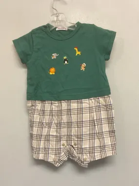 Familiar Size 6M Green Animals Cotton Infant Boys Jumpsuits & Coveralls