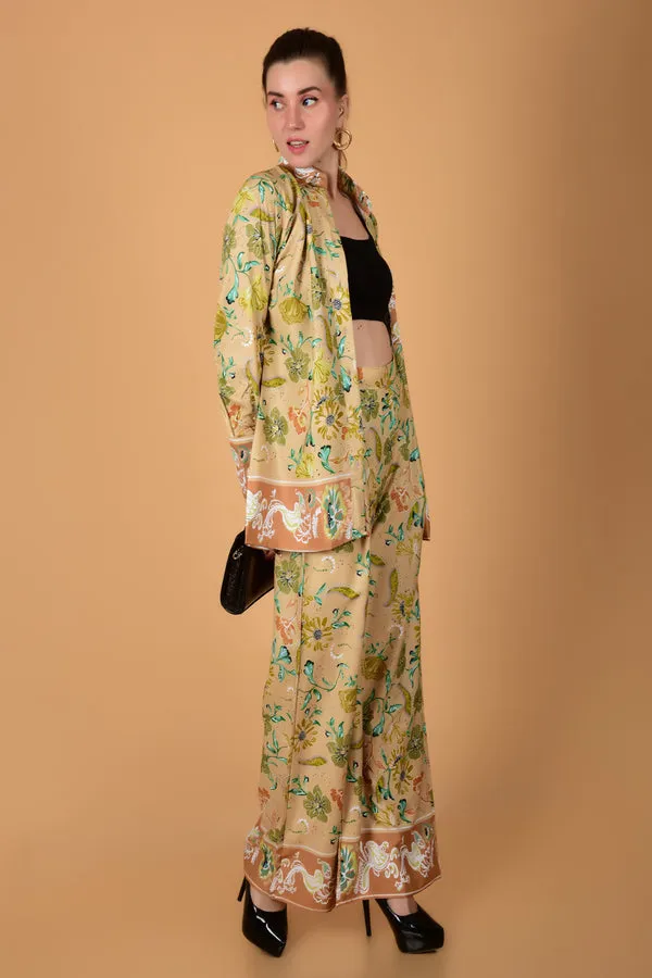 Floral Print Trendy Co-Ord Set