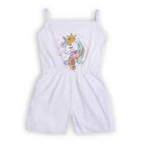 Girls Unicorn Prnt Jumpsuit
