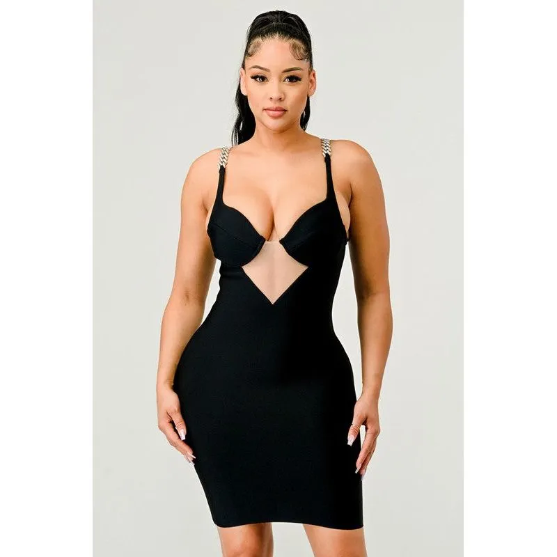 HOLIDAY SEXY BANDAGE DRESS
